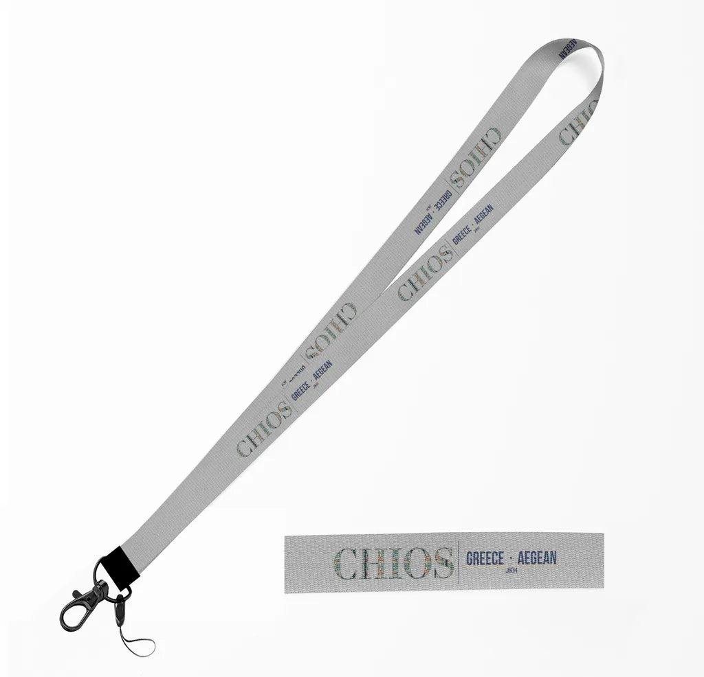 Chios City Series lanyard - light gray
