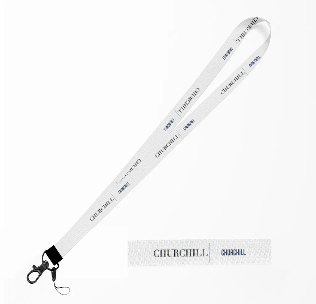 Churchill City Series lanyard - white