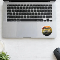 Thumbnail for Cirrus SR20 - 3D + Name - Circle Sticker - Laptop