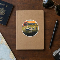 Thumbnail for Cirrus SR20 - 3D + Name - Circle Sticker - Notebook