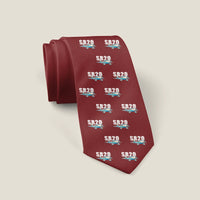 Thumbnail for Cirrus SR20 - Cartoon Pattern - Tie - Dark Red