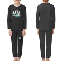 Thumbnail for Cirrus SR20 - Children Pajamas - Cartoon Chest - Black