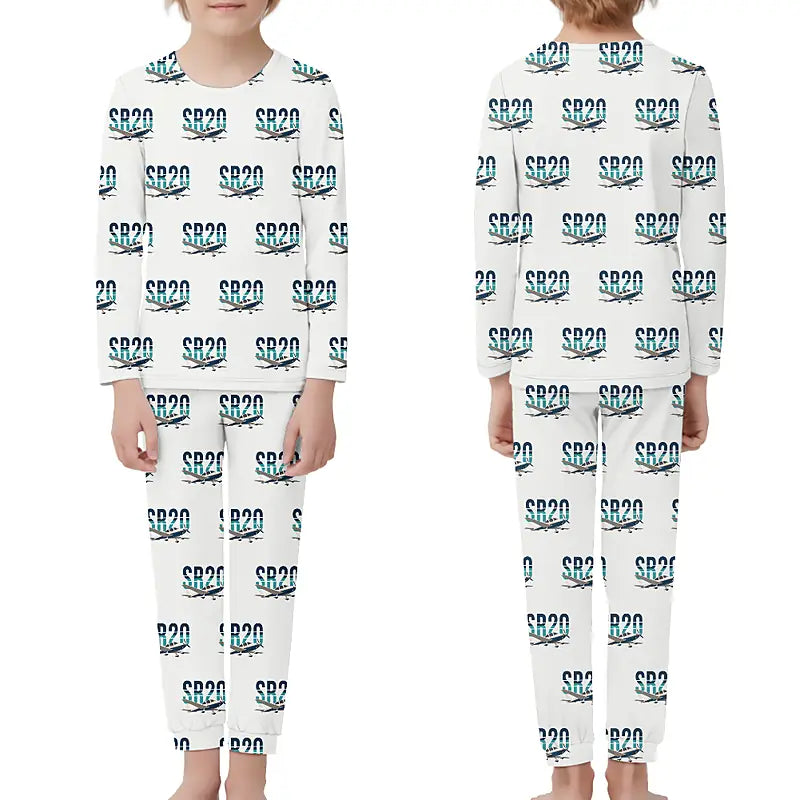 Cirrus SR20 - Children Pajamas - Original Pattern - White