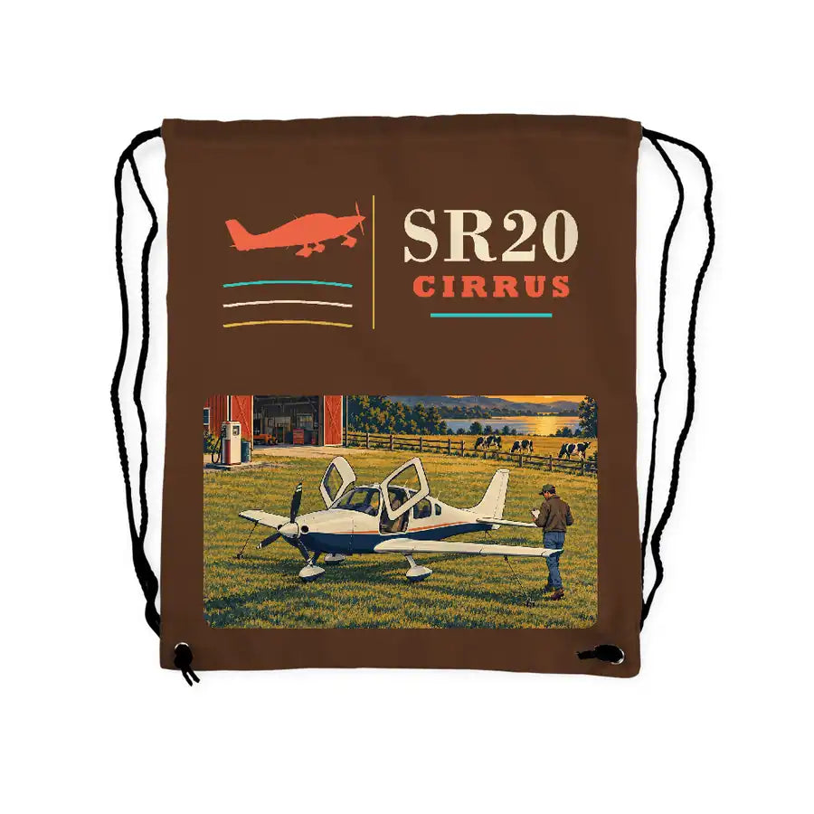 Cirrus SR20 - Drawstring Bag - Classic - Brown