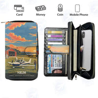 Thumbnail for Cirrus SR20 Leather Wallets - Zip Long Wallet - 3D