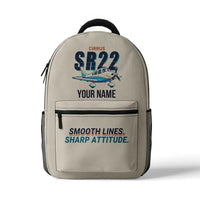 Thumbnail for Cirrus SR22T - 3D Backpack - Cartoon + Name - Beige