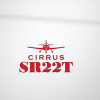 Thumbnail for Cirrus SR22T - Heritage Die-Cut - Red - Die-Cut - Close-up