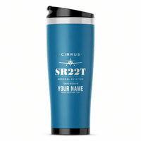 Thumbnail for Cirrus SR22T - Heritage + Name - Stainless Steel (No Holder) - Light Blue