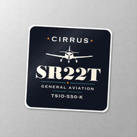 Thumbnail for Cirrus SR22T - Heritage - Square Sticker - Close-up