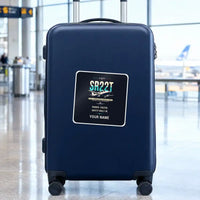 Thumbnail for Cirrus SR22T - Original + Name - Square Sticker - Suitcase
