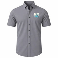 Thumbnail for Cirrus SR22T - Short Sleeve Shirt - Cartoon - Gray