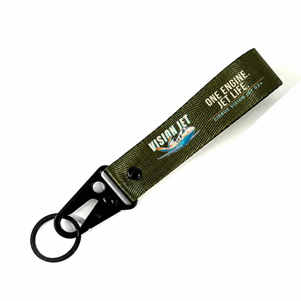 Cirrus Vision Jet G2+ Hawk-Shaped Key Chains - Dark Green - Cartoon