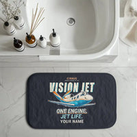 Thumbnail for Cirrus Vision Jet G2+ - Cartoon + Name - Bath Mat
