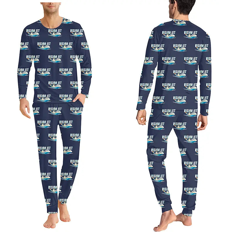 Cirrus Vision Jet G2+ - Men Pajamas - Cartoon Pattern - Navy Blue
