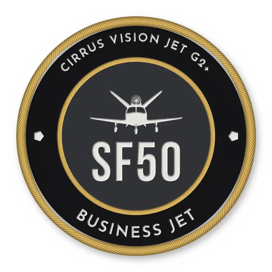 Cirrus Vision Jet G2+ Patches - Circle - Black Gold