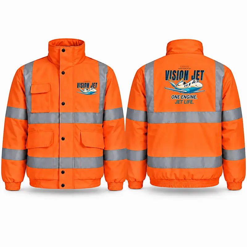 Cirrus Vision Jet G2+ Reflective Winter Jackets - Cartoon - Orange