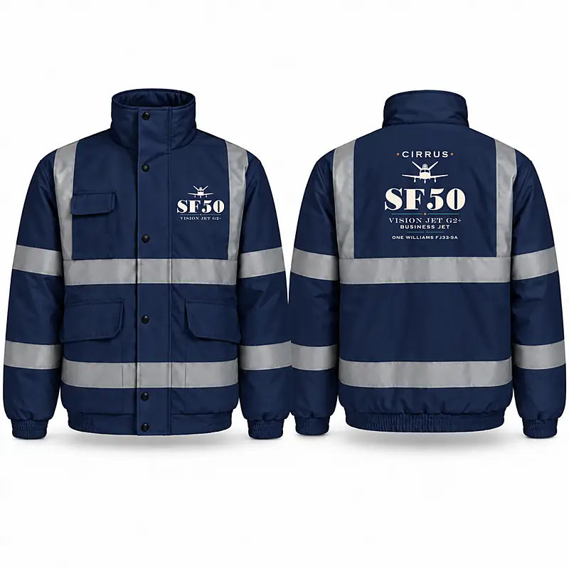 Cirrus Vision Jet G2+ Reflective Winter Jackets - Heritage - Navy Blue