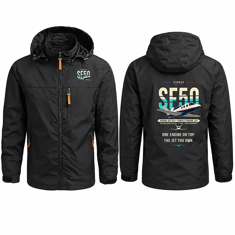 Cirrus Vision Jet G2+ Stylish Jackets - Hooded Windbreaker - Original - Black