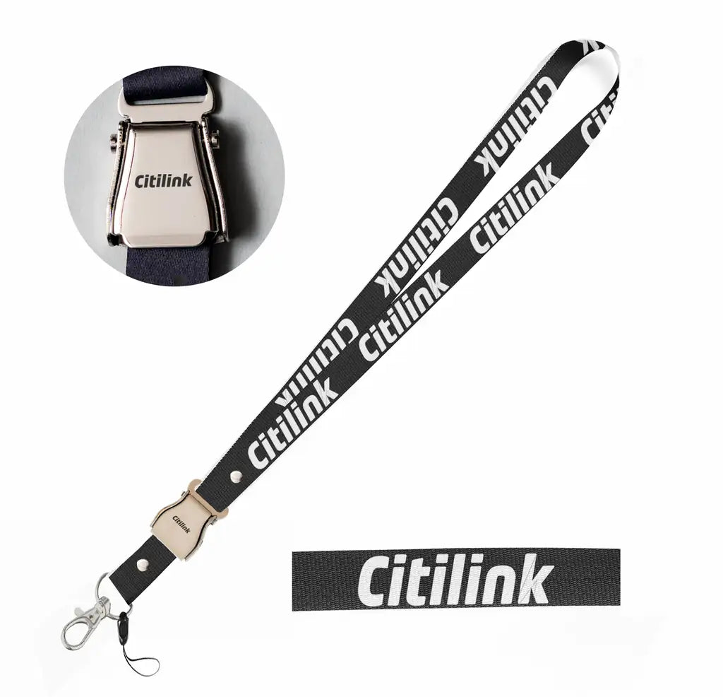 Citilink Airlines seat belt lanyard - black