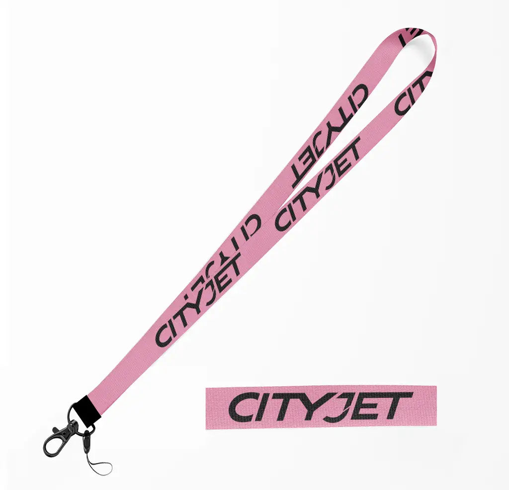 City Jet Airlines lanyard - pink