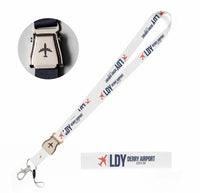 Thumbnail for City of Derry Airport (LDY) seat belt lanyard - white
