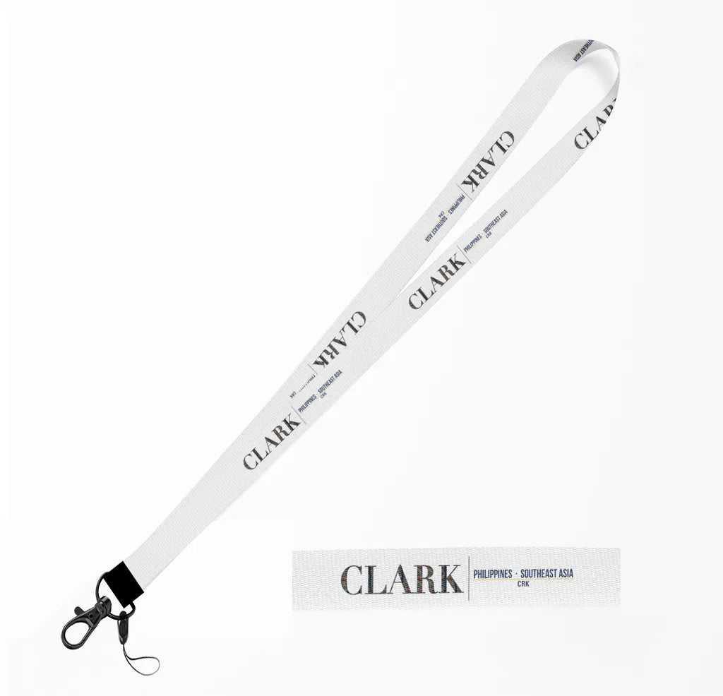 Clark City Series lanyard - white