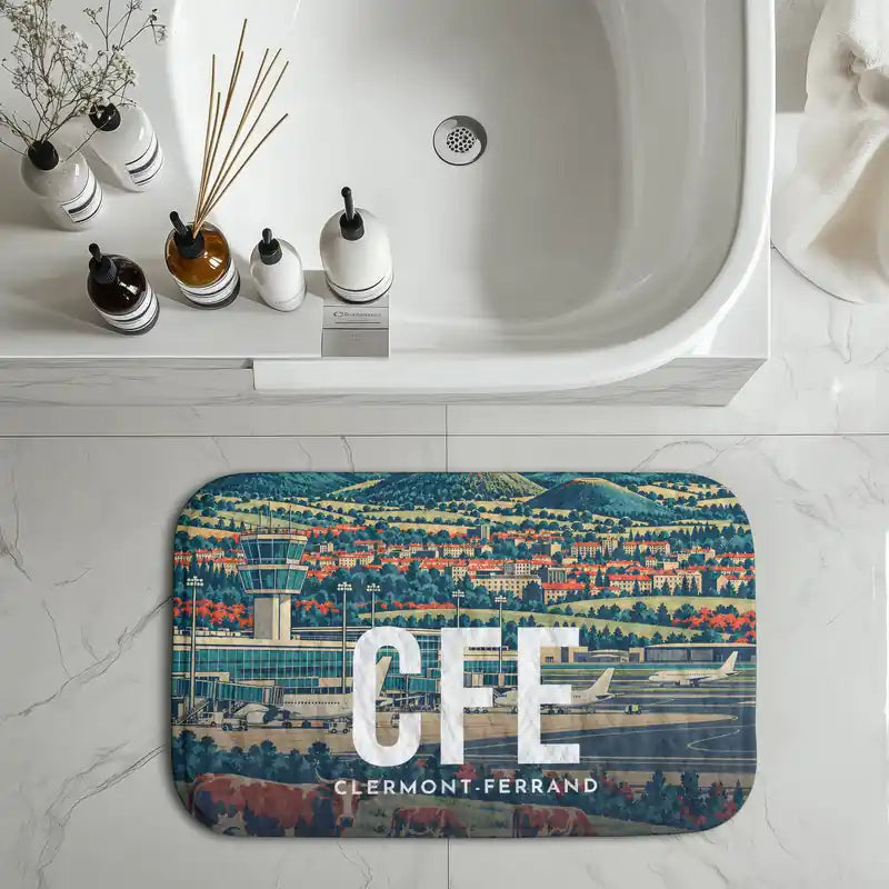 Clermont-Ferrand Auvergne Airport (CFE) bath mat