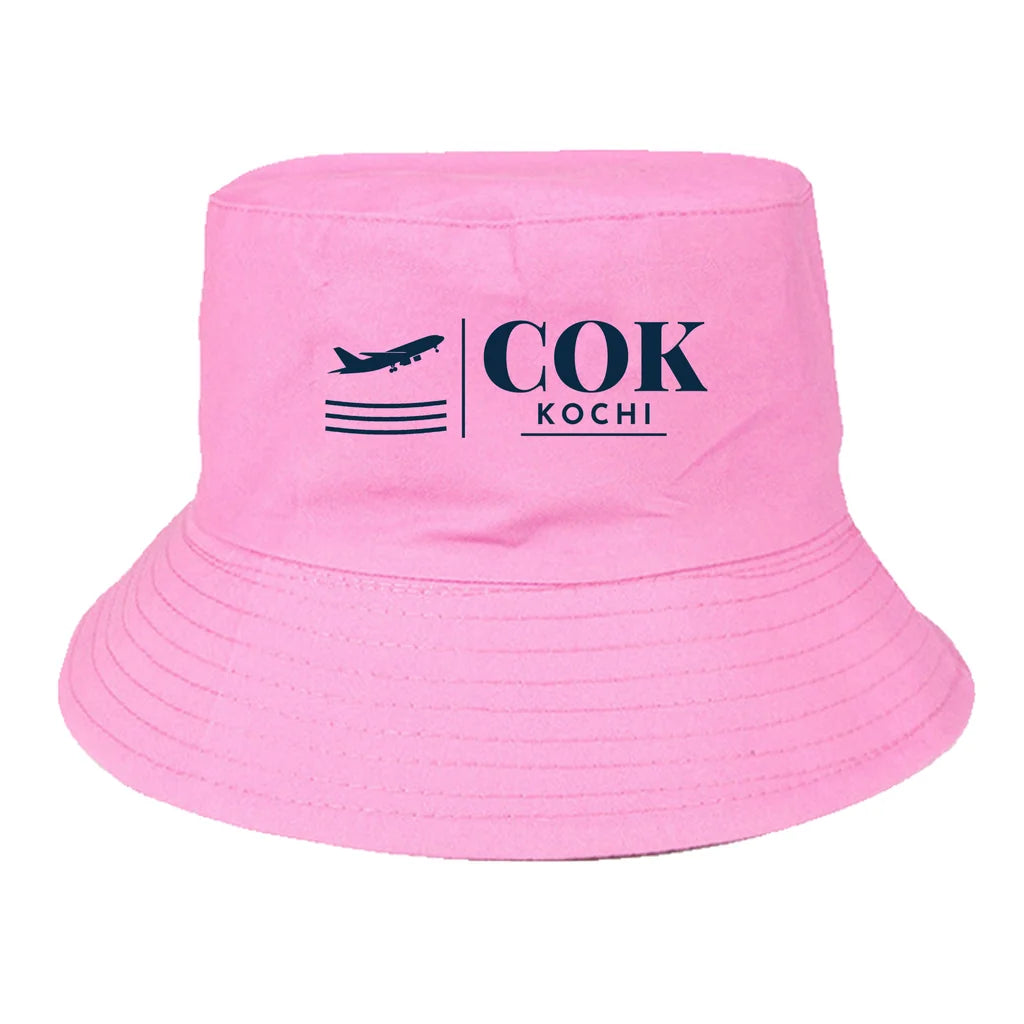 Cochin International Airport Kochi (COK) summer hat - light pink