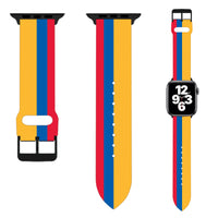 Thumbnail for Colombia Flag Designed Soft Silicone Apple Watch Bands