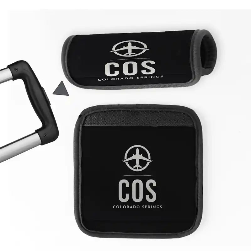 Colorado Springs Airport (COS) Luggage Handle Covers - Black