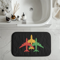 Thumbnail for Colourful 3 Airplanes Designed Bath Mats