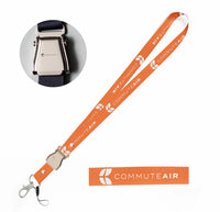 Thumbnail for CommuteAir seat belt lanyard - orange