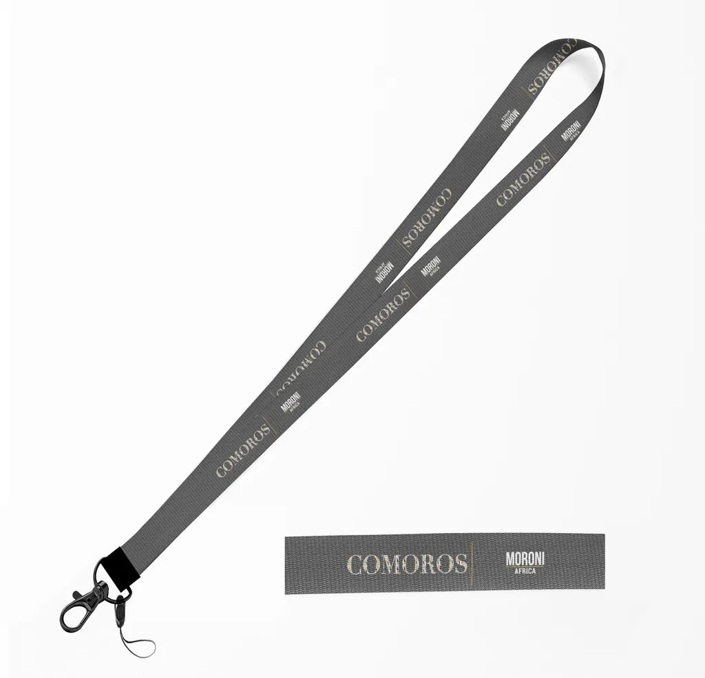 Comoros Country Series lanyard - gray