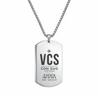 Thumbnail for Con Dao Airport VCS - Necklace - Original Design - Silver