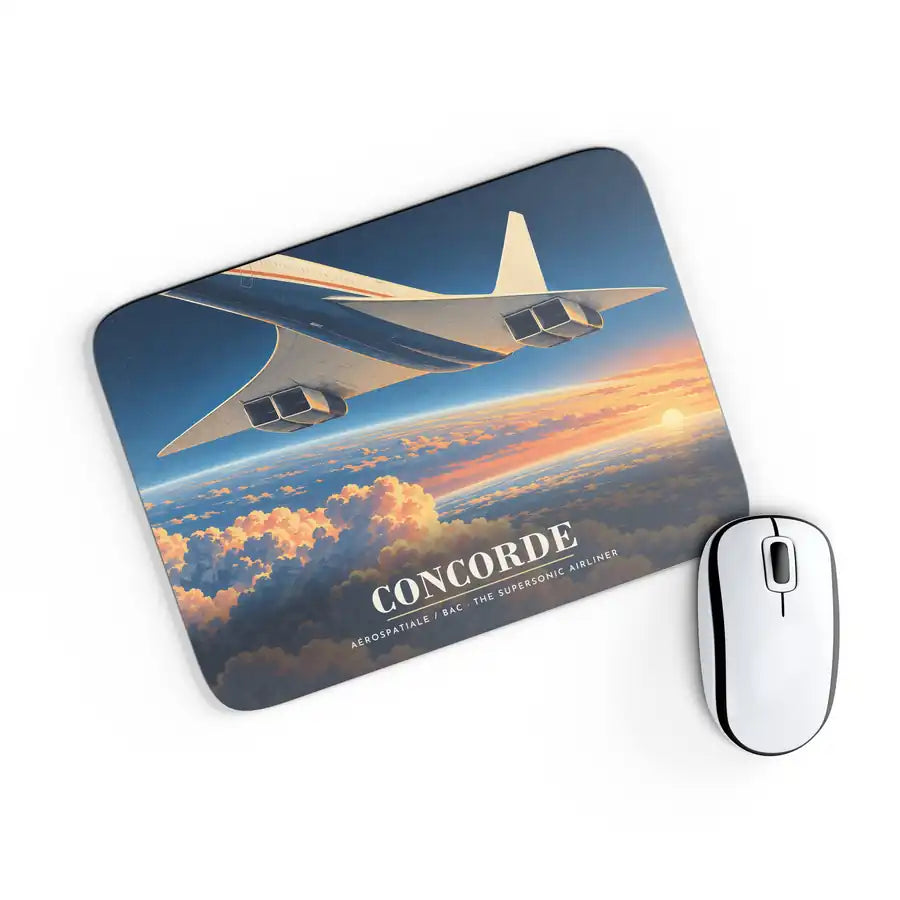 Concorde - 3D - Mouse Pad - Full Print