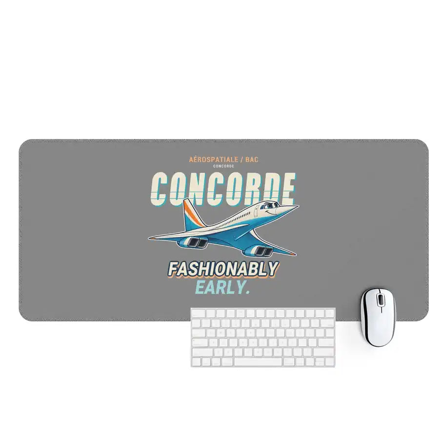 Concorde - Cartoon - Desk Mat - Gray