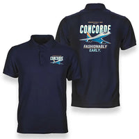 Thumbnail for Concorde - Cartoon - Double-Side Polo - Navy Blue