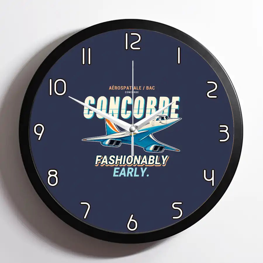 Concorde - Cartoon - Framed - Navy Blue
