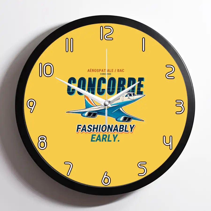 Concorde - Cartoon - Framed - Yellow