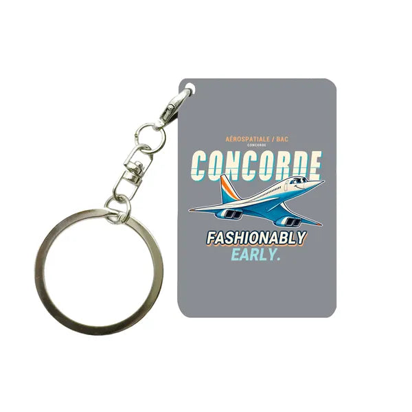 Concorde - Cartoon - Key Chain - Gray