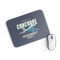 Thumbnail for Concorde - Cartoon - Mouse Pad - Navy Blue