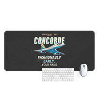 Thumbnail for Concorde - Cartoon + Name - Desk Mat - Black