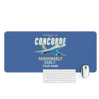 Thumbnail for Concorde - Cartoon + Name - Desk Mat - Blue