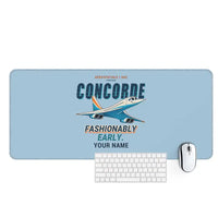 Thumbnail for Concorde - Cartoon + Name - Desk Mat - Light Blue