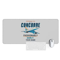 Thumbnail for Concorde - Cartoon + Name - Desk Mat - Light Gray