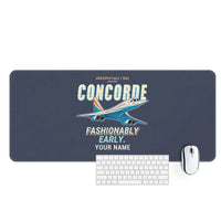 Thumbnail for Concorde - Cartoon + Name - Desk Mat - Navy Blue