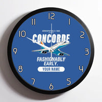 Thumbnail for Concorde - Cartoon + Name - Framed - Blue