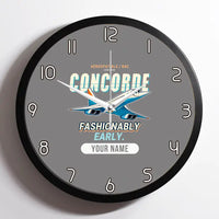 Thumbnail for Concorde - Cartoon + Name - Framed - Gray