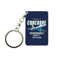 Thumbnail for Concorde - Cartoon + Name - Key Chain - Navy Blue