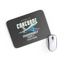 Thumbnail for Concorde - Cartoon + Name - Mouse Pad - Black